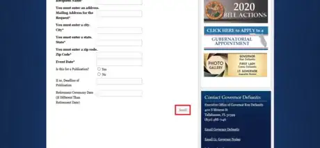 Image titled Florida Request A Letter Webpage Click Send.png