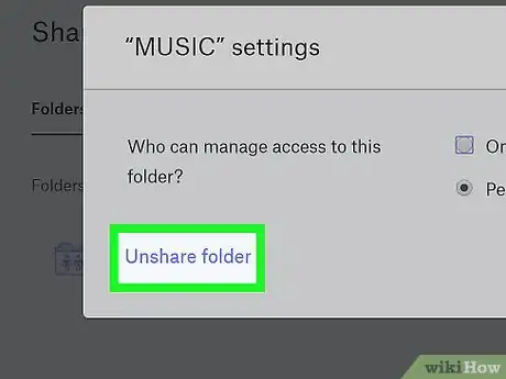 Image titled Delete a Shared Folder on Dropbox Step 6