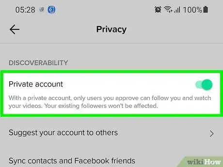 Image titled Change a TikTok Account to Private Step 5