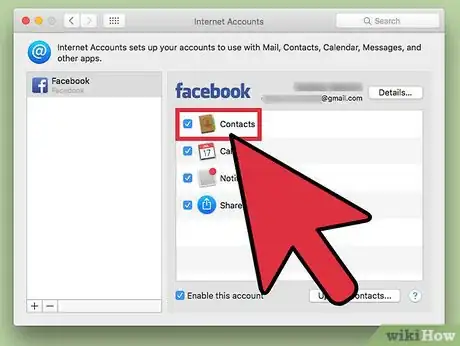 Image titled Add a Facebook Account to a Mac Step 8