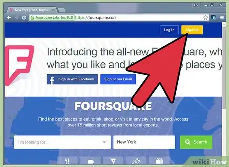 Image titled Use Foursquare for Business Step 1