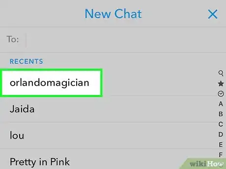 Image titled Make a List on Snapchat Step 5