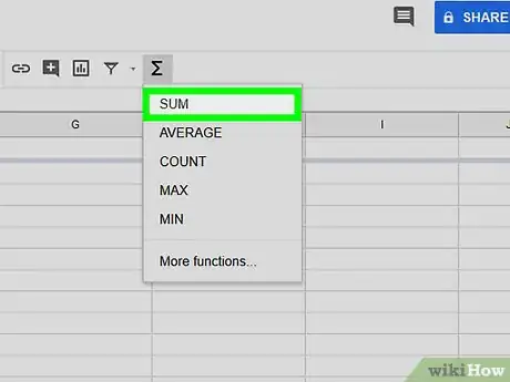 Image titled Use Functions in Google Sheets Step 5