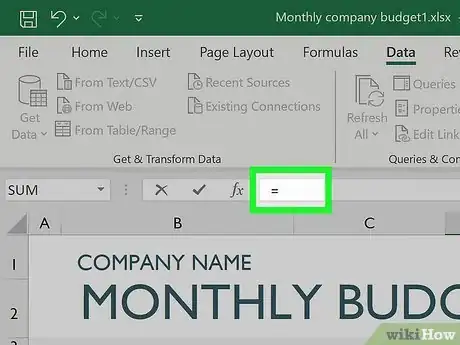 Image titled Divide in Excel Step 3