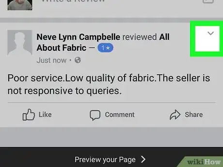 Image titled Delete a Review on Facebook on Android Step 3