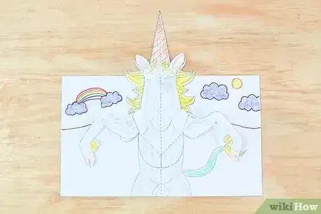 Image titled Make a Unicorn Pop up Card (Robert Sabuda Method) Intro