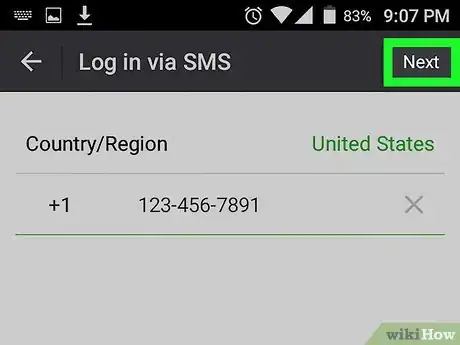 Image titled Log in to WeChat with SMS on Android Step 5