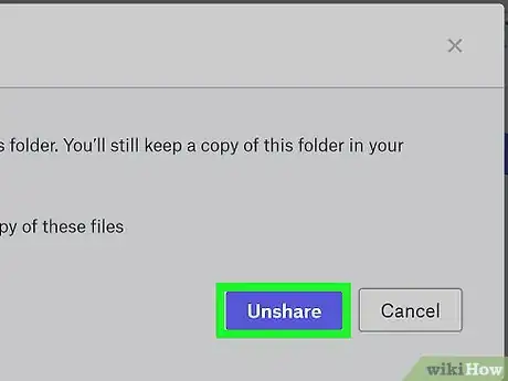 Image titled Delete a Shared Folder on Dropbox Step 7