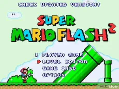 Image titled Create Your Own Mario Level with Level Editor on Super Mario Flash Step 1
