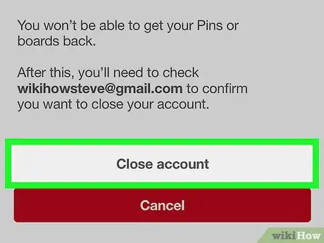 Image titled Delete a Pinterest Account on iPhone or iPad Step 6