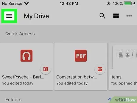 Image titled Empty the Trash on Google Drive on iPhone or iPad Step 2