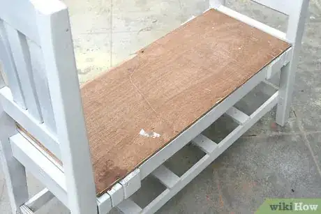 Image titled Make a French Bench from Two Chairs Step 11