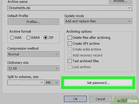 Image titled Protect a Zip File with a Password on PC or Mac Step 9