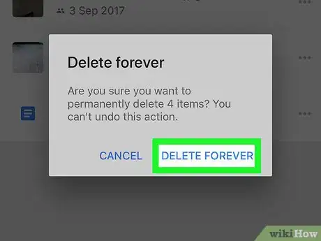 Image titled Empty the Trash on Google Drive on iPhone or iPad Step 6