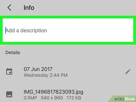Image titled Add Captions on Google Photos on iPhone or iPad Step 5