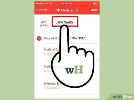 Image titled Set Up the Health App on iPhone to Provide Information in a Medical Emergency Step 4