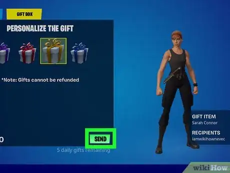 Image titled Buy a Gift in Fortnite Step 9