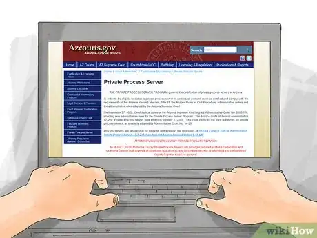 Image titled Become an Arizona Process Server Step 2