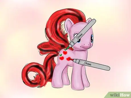 Image titled Make a My Little Pony Custom with Sharpie Markers Step 6