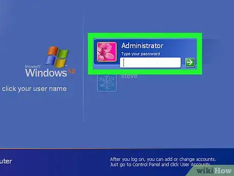 Image titled Log on to Windows XP Using the Default Blank Administrator Password Step 10