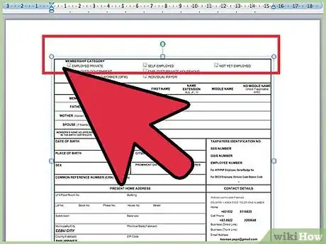 Image titled Fill Out Paper Forms with MS Word Step 4