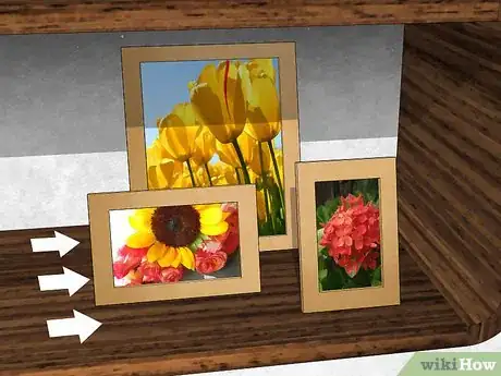 Image titled Decorate a Shelf in the Living Room Step 8