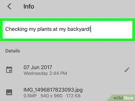 Image titled Add Captions on Google Photos on iPhone or iPad Step 6