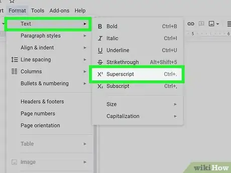 Image titled Put an Exponent in Google Docs Step 11