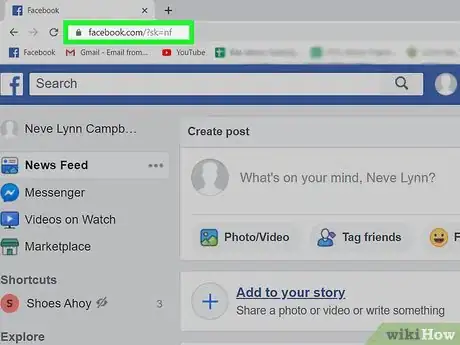 Image titled See Stories on Facebook Step 1