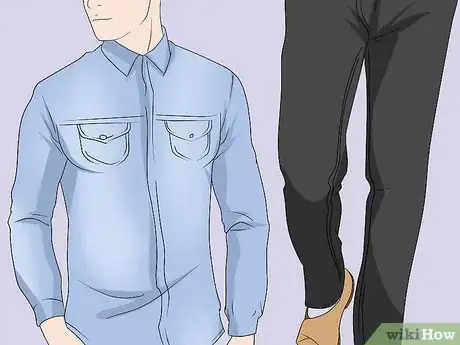 Image titled Wear a Denim Shirt Step 1