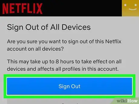 Image titled Log Out of All Devices on Netflix on iPhone or iPad Step 7
