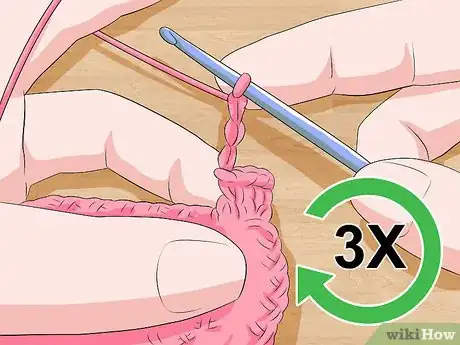 Image titled Crochet a Triple Picot Border Step 10