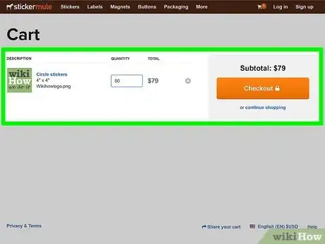 Image titled Order Stickers on Sticker Mule Step 6