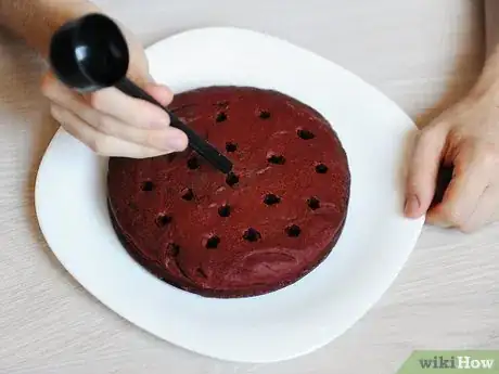 Image titled Make a Red Velvet Poke Cake Step 12