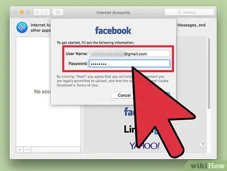 Image titled Add a Facebook Account to a Mac Step 5