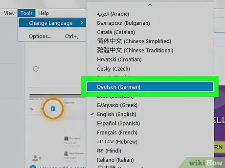 Image titled Change the Language on Skype on a PC or Mac Step 5