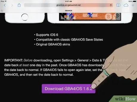 Image titled Play Gameboy Advance Games on an iOS Device with GBA4iOS Step 4