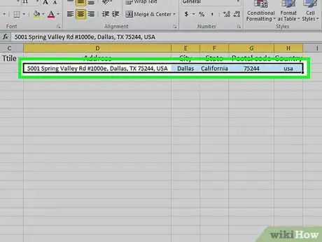 Image titled Create Address Labels from Excel on PC or Mac Step 4