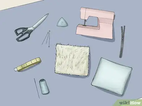 Image titled Make a Faux Fur Pillow Step 1