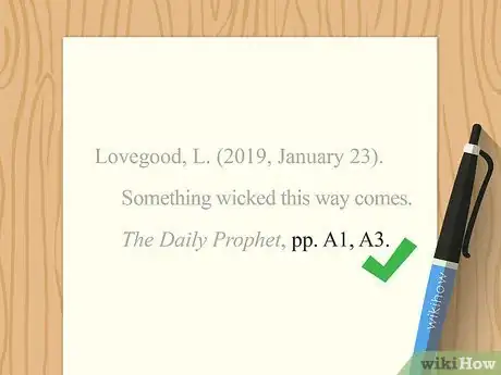 Image titled Cite Newspaper Articles in APA Step 5