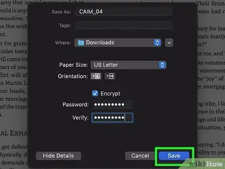 Image titled Password Protect a Document on Mac Step 19