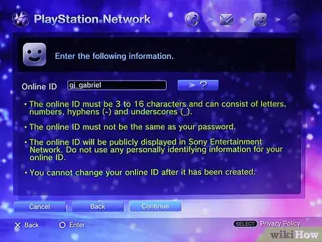 Image titled Make a Master Account on PS3 Step 6