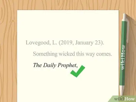 Image titled Cite Newspaper Articles in APA Step 4