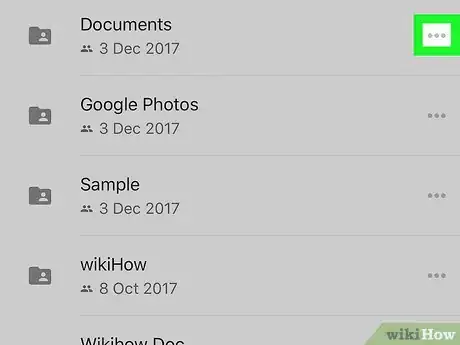 Image titled Unshare a Google Drive Folder on iPhone or iPad Step 2