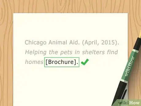 Image titled Cite a Brochure in APA Step 4