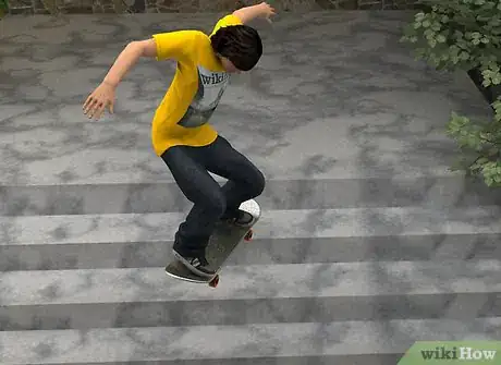 Image titled Bail out of Skateboard Tricks Down Stairs Step 3