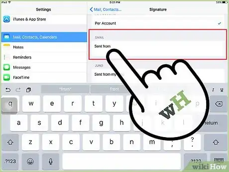 Image titled Change the Email Signature on an iPad Step 5