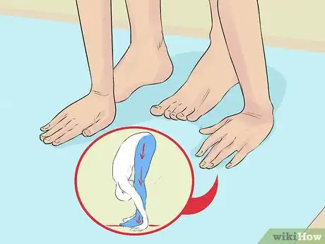 Image titled Do Standing Splits at the Wall in Yoga Step 9
