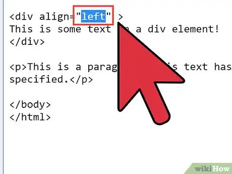 Image titled Align Something in HTML Step 3