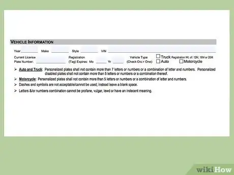 Image titled Get a Personalized License Plate in Kansas Step 3